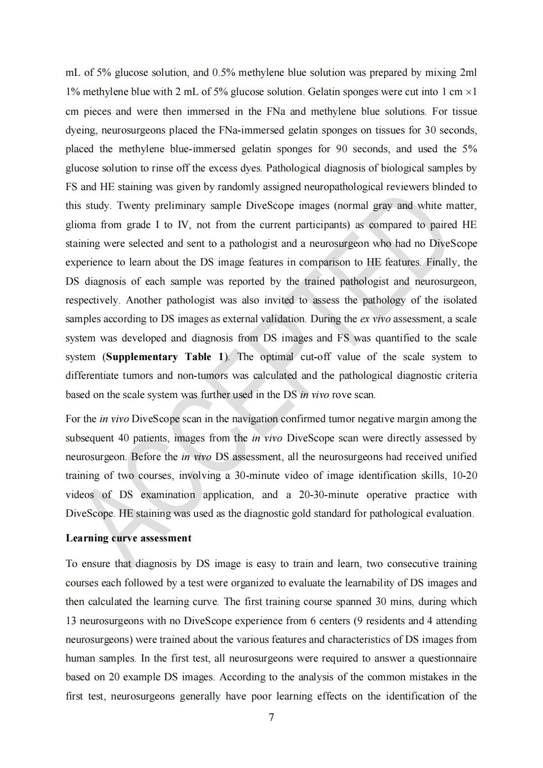 Roving histological imaging for navigation-confirmed glioma negative margin by handheld endomicroscopy: a parallel controlled study(图7)